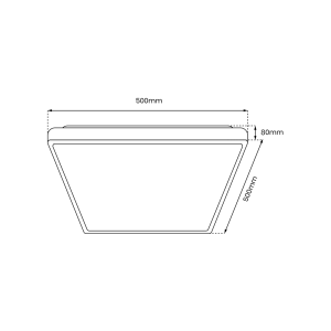 Plafon QUADRO GOLD 66W ML7933