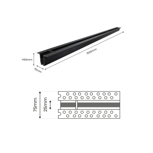 Szyna podtynkowa magnetyczna MAGNETIC TRACK 150 cm ML6631