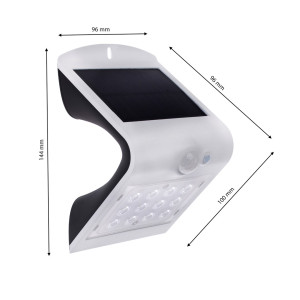 Lampa solarna LED 1,5W z czujnikiem ruchu i zmierzchowym EKO8817