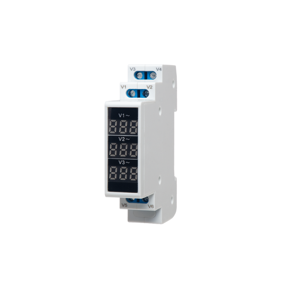 Modułowy miernik napięcia 3F (80-500VAC) SPMV3